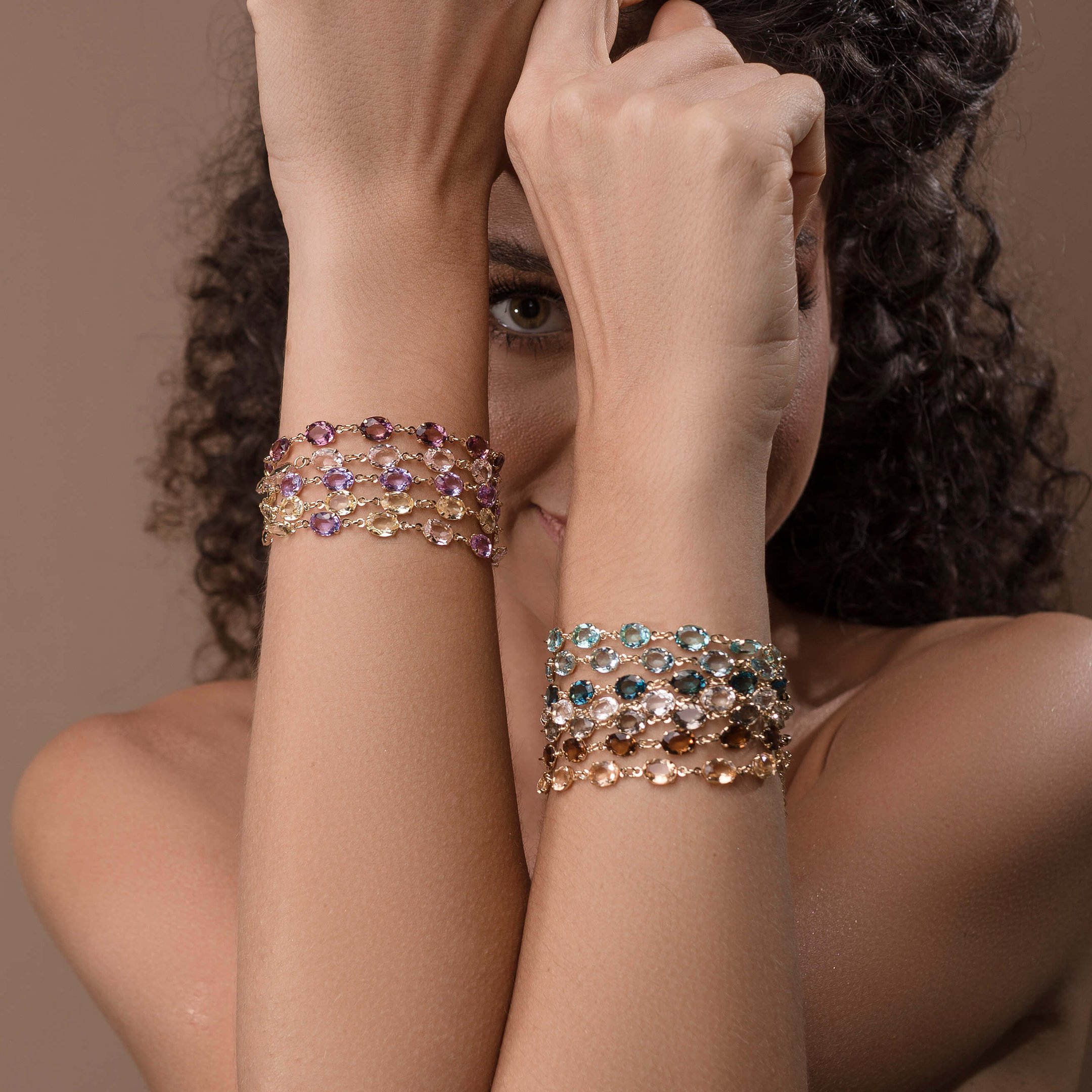 Pulseira Essencia Oval London Banho Ouro 18k