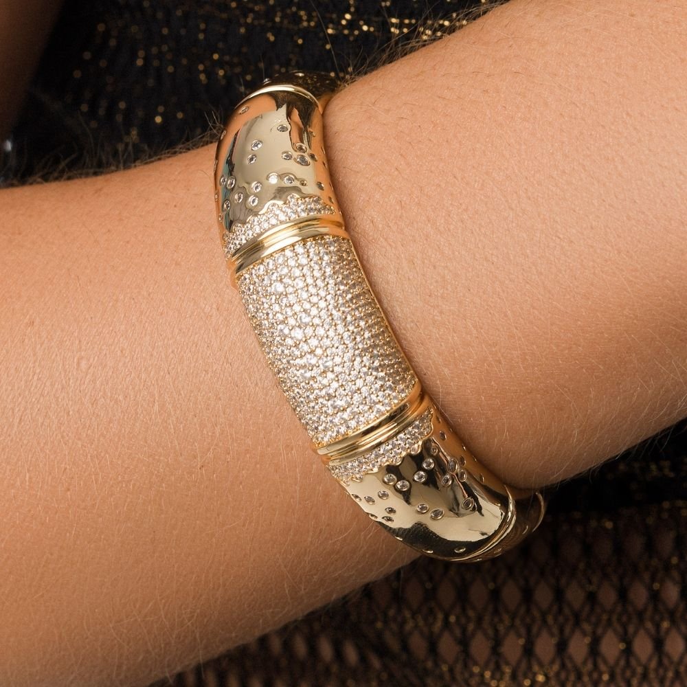 Bracelete Sirius Quasar Banho Ouro 18k