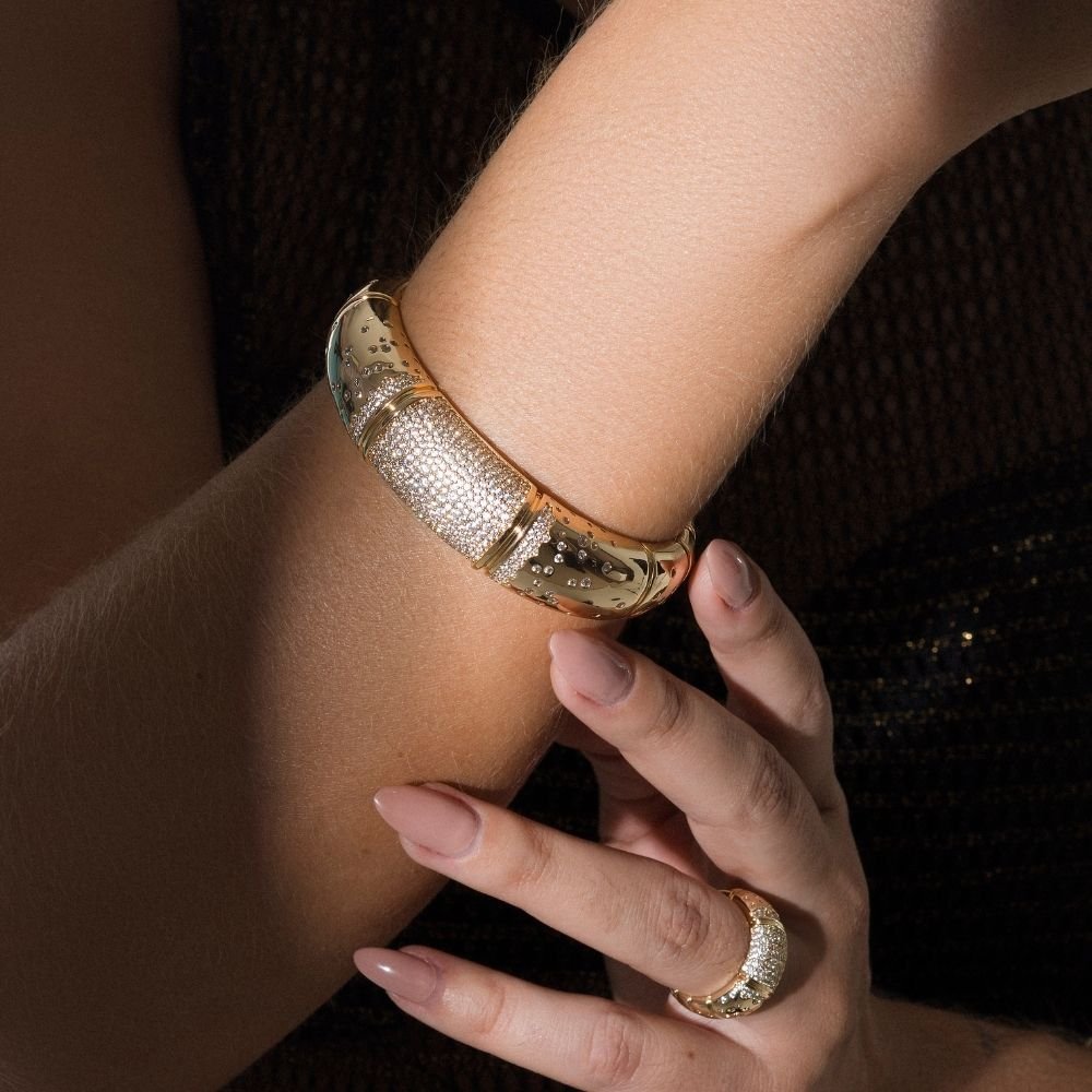 Bracelete Sirius Quasar Banho Ouro 18k