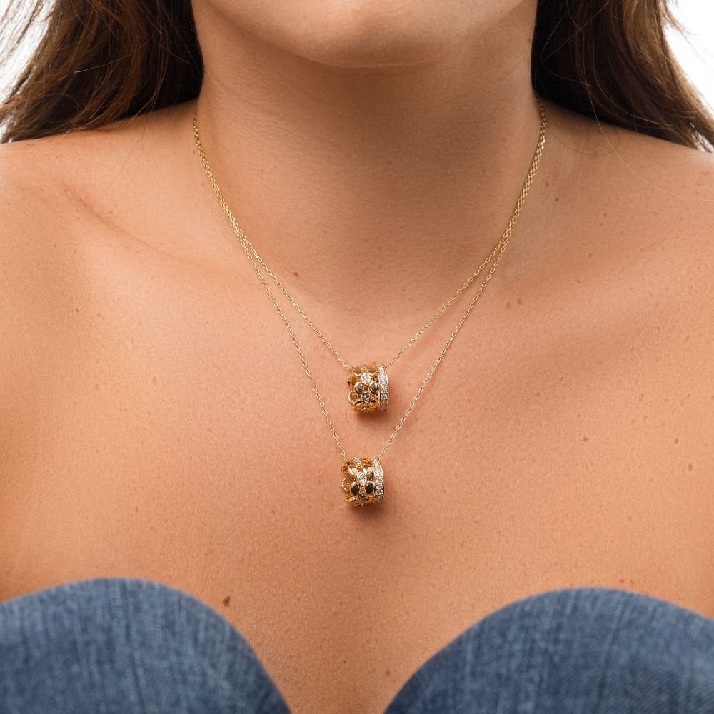 Colar Sirius Nebulosa Banho Ouro 18k