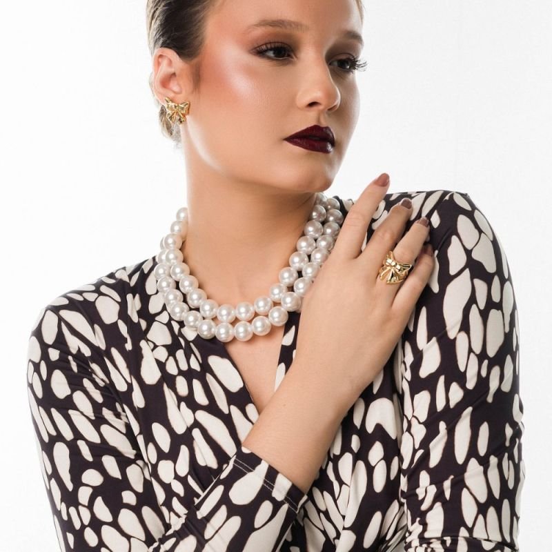 Anel Be New Everyday Maxi Laco Banho Ouro 18k