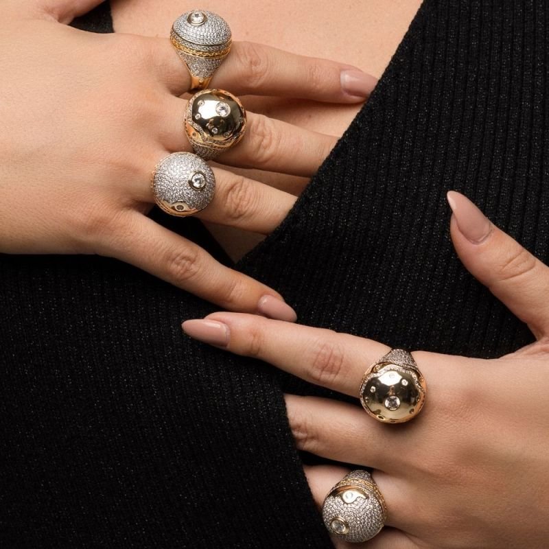 Conjunto Sirius Eclipse Banho Ouro 18k